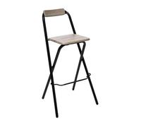 Atmosphera - Tabouret de bar Louna - H. 97 5 cm - Beige