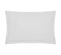 Atmosphera - Taie d'oreiller Rectangulaire 50 x 70 cm - Percale de Coton 80 Fils, Finition Volant - Linge de Lit