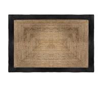 Atmosphera - Tapis en Jute Bord Noir 120x170 cm