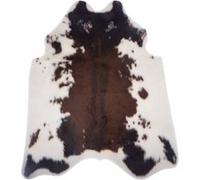 Atmosphera - Tapis en polyester, effet peau de vache - 100x94 cm - Marron et blanc Marron G