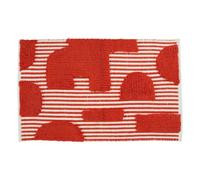 Atmosphera - Tapis Poppy Coton tufté 60x90cm - Orange