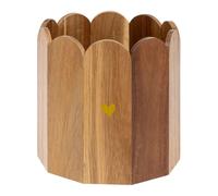 Atmosphera - Cache pot pétale the floral d18cm marron