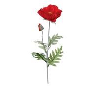 Atmosphera – Tige de coquelicot artificiel – H70 cm – Rouge