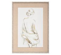 Toile encadrée ""Portrait"" 73x53cm - Atmosphera Créateur d'intérieur
