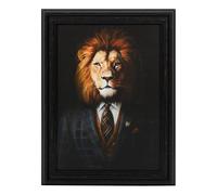 Atmosphera - Toile imprimée Richa 30x40cm Noir - Modéle b