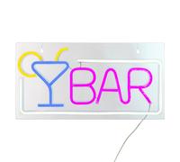 Atmosphera Tube néon LED mural ''Bar'' - 42 x 1,6 x 22 cm