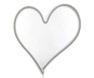 Atmosphera - Tube néon mural led coeur rouge l 32cm