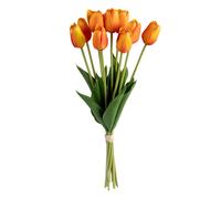 Atmosphera - Bouquet 10 Tulipes artificielles James Orange h48cm