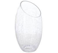Atmosphera - Vase bombé - Verre craquelé - H23 cm