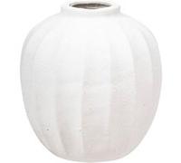 Atmosphera - Vase boule en céramique AMIA - H. 28 cm - Blanc - Amia Blanc G
