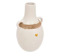 Atmosphera – Vase déco The Floral avec corde h22 cm Blanc
