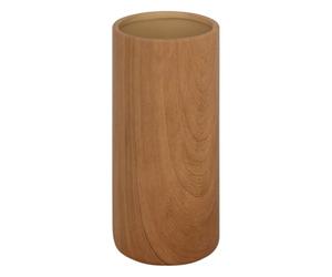 Atmosphera - Vase Cylindre sao céramique Marron h20cm