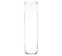 Paris Prix – Vase cylindrique – Verre transparent – H60 cm