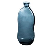Atmosphera - Vase Dame Jeanne - Verre recy leu Orage H73 cm