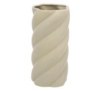 Atmosphera – Vase torsadé Coby en céramique vert clair H 25,5 cm