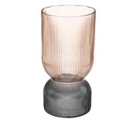 Atmosphera Vase en verre rond - Rose