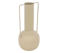 Atmosphera - Vase métal Sylvain Beige Lin h295cm