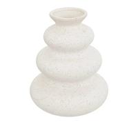 Atmosphera Vase Olme rond en céramique - Blanc