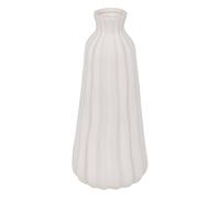 Atmosphera - Vase strié Fernan céramique Blanc h30cm