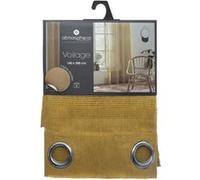 Atmosphera - Voilage Sab - 140 x 240 cm - Jaune Ocre - Sab Jaune G
