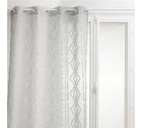 Voilage Sama impression jacquard 140 x 240 cm - Gris