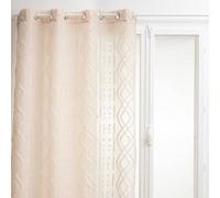 Atmosphera - Voilage Sama - Motifs Jacquard - Lin 140x240 cm