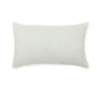 Coussin Nid d'Abeille Widdy 30x50cm Blanc