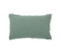 Coussin Nid d'Abeille Widdy 30x50cm Vert Céladon