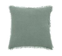 Atmosphera - Coussin nid d Abeille Widdy 45x45cm Vert céladon