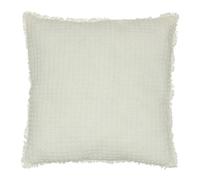 Coussin Nid d'Abeille Widdy 45x45cm Blanc