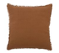 Créateur d'intérieur - Coussin Nid d'Abeille "Widdy" 45x45cm Terracotta