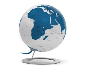 Atmosphere No-0324Igwb-Gb Globe Igloobe Light Blue 25Cm Diameter Metal/Chrome Blue