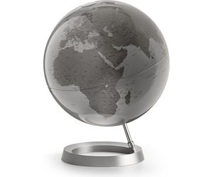 Atmosphere No-0331F5Va-Gb Globe terrestre à vision circulaire argenté 30 cm de diamètre