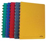 Atoma Cahier à couverture cartonnée Format A4, Papier ligné 100 Pages amovibles Bleu