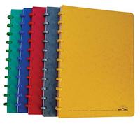 Atoma - Lot de 10 Cahiers A5 à Anneaux - Quadrillé 5x5mm avec Marge - 72 Feuilles Détachables (144 Pages) - Couverture en Carton
