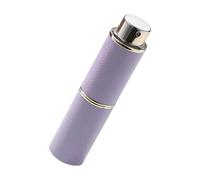 Atomiseur de liquide de luxe rotatif en cuir compact et léger pour homme et femme parfum de poche