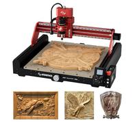 ATOMSTACK C4 Pro CNC Fraiseuse 4 Axes, 200W Broche, Machine de Gravure & Fraisage de Bureau, 420×420mm Surface de Travail, Contrôle Hors Ligne, pour Bois, Plastique, Aluminium, Laiton, DIY