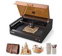 ATOMSTACK Kraft Double laser Autofocus Machine à graver laser 20W Diode et 1,2W Infrarouge Kit de base, 600 mm/s Zone de travail fermée 50x32 cm Machine de découpe laser pour métal, bois, cuir