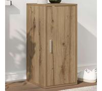 ATOMSTACK MAKER Armoire à chaussures avec porte et étagère - Étagère à chaussures à 5 compartiments en bois (chêne artisanal, 32 x 35 x 70 cm), anti-poussière, peu encombrant, pour couloir et entrée