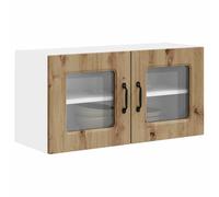 ATOMSTACK MAKER Armoire de cuisine murale 80 x 31 x 40 cm en chêne Artisan - Armoire moderne en bois avec grand espace de rangement pour cuisine, max. 60 kg, montage facile (série Kalmar)