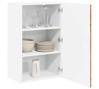 ATOMSTACK MAKER Armoire de cuisine suspendue en bois - 50 x 31 x 80 cm - Aspect bois vieilli avec portes coulissantes - Peu encombrant pour les petites cuisines - Multiples - Charge maximale : 60 kg