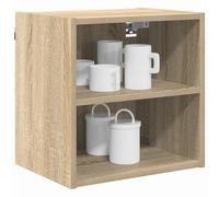 ATOMSTACK MAKER Armoire de cuisine suspendue en chêne Sonoma - 40 x 29,5 x 40 cm - Étagère murale moderne et minimaliste pour vaisselle et ustensiles de cuisine - Charge maximale de 60 kg