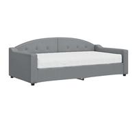 ATOMSTACK MAKER Canapé-lit convertible 2 en 1 gris clair 90 x 190 cm avec matelas en mousse intégré, structure en bois et métal, idéal pour les petits espaces, le salon ou la chambre d'invités