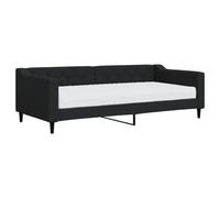 ATOMSTACK MAKER Canapé-lit pliable 2 en 1 noir de 90 x 200 cm avec matelas en mousse intégré, structure en bois et métal, design moderne minimaliste pour salon ou chambre à coucher - montage facile