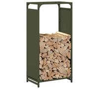 ATOMSTACK MAKER Étagère à bûches en acier laminé à froid - Vert olive - 44 x 28 x 90 cm - Charge maximale de 60 kg - Stockage de bûches robuste pour l'intérieur et le jardin - Idéal pour sécher et