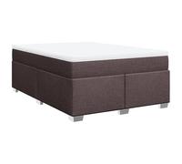 ATOMSTACK MAKER Lit à sommier tapissier 160 x 200 cm avec matelas à ressorts ensachés et surmatelas confortable respirant - Marron foncé - Soutien hygiénique pour un sommeil réparateur