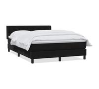 ATOMSTACK MAKER Lit à sommier tapissier, 160 x 210 cm, avec matelas à ressorts ensachés, tête de lit en velours réglable en hauteur et coussin de lavage amovible, noir, 20 cm de haut, pour chambre à