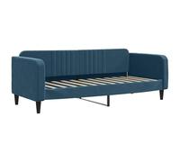 ATOMSTACK MAKER Lit de jour 80 x 200 cm Bleu - Canapé-lit 2 en 1 avec revêtement en velours 100 % polyester, structure en métal et bois massif, idéal pour chambre ou invité