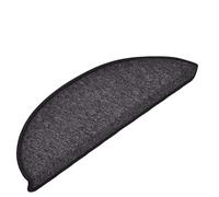 ATOMSTACK MAKER Lot de 10 tapis d'escalier antidérapants (anthracite, 56 x 17 x 3 cm) - 100 % polypropylène touffeté, insonorisant, lavable et pliable avec ruban adhésif double face pour escaliers en