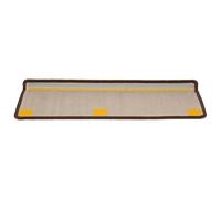ATOMSTACK MAKER Lot de 15 tapis d'escalier antidérapants et insonorisants - Marron - 65 x 21 x 4 cm - En 100 % polypropylène - Lavable et pliable avec ruban adhésif double face - Pour escaliers en